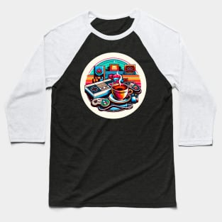 Gaming Coffee Baseball T-Shirt